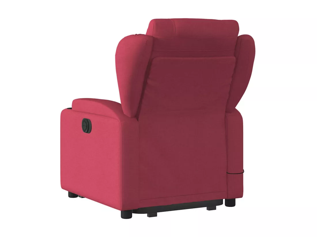 Fauteuil inclinable massant Rouge bordeaux Tissu