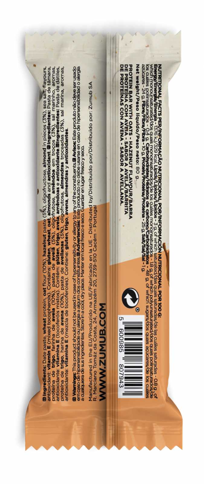 Zumub Healthy Break Avelã e Aveia 80g