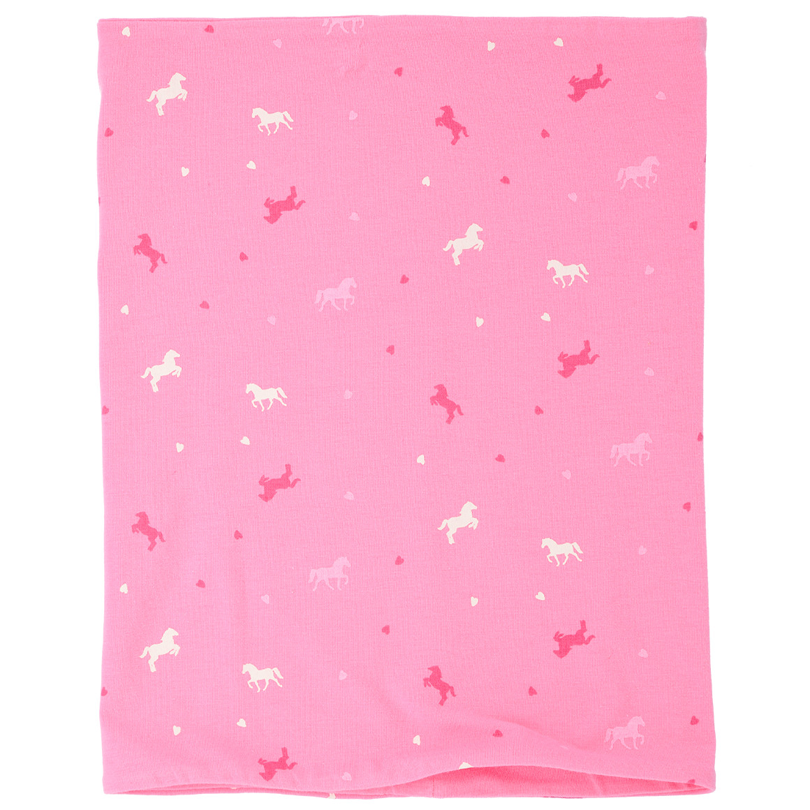 Yigga Mädchen Snood mit Pferde-Allover pink