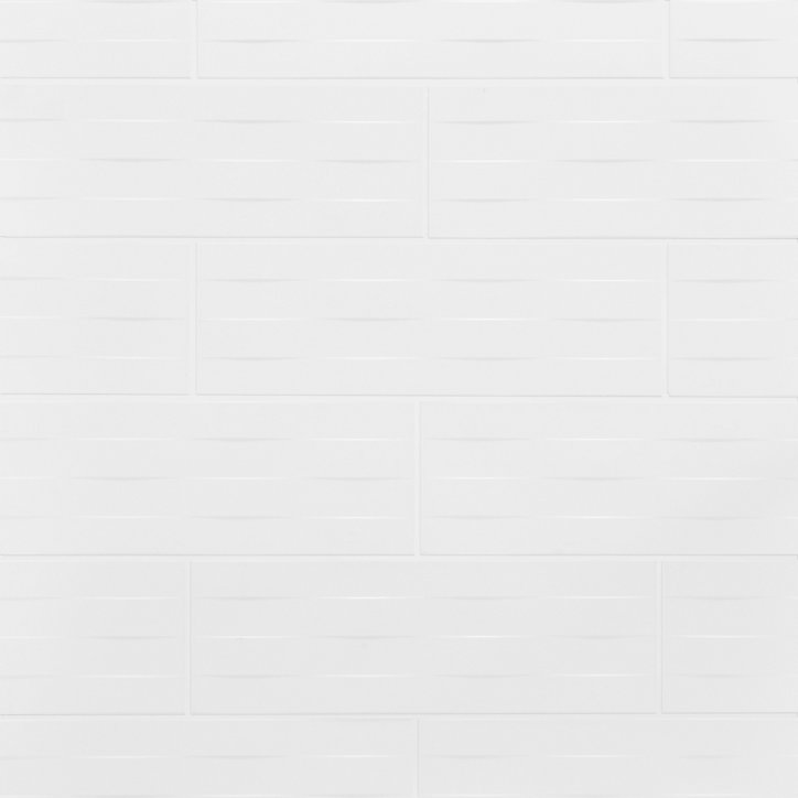 Carrelage mural blanc 20x60cm Plain décor 3D