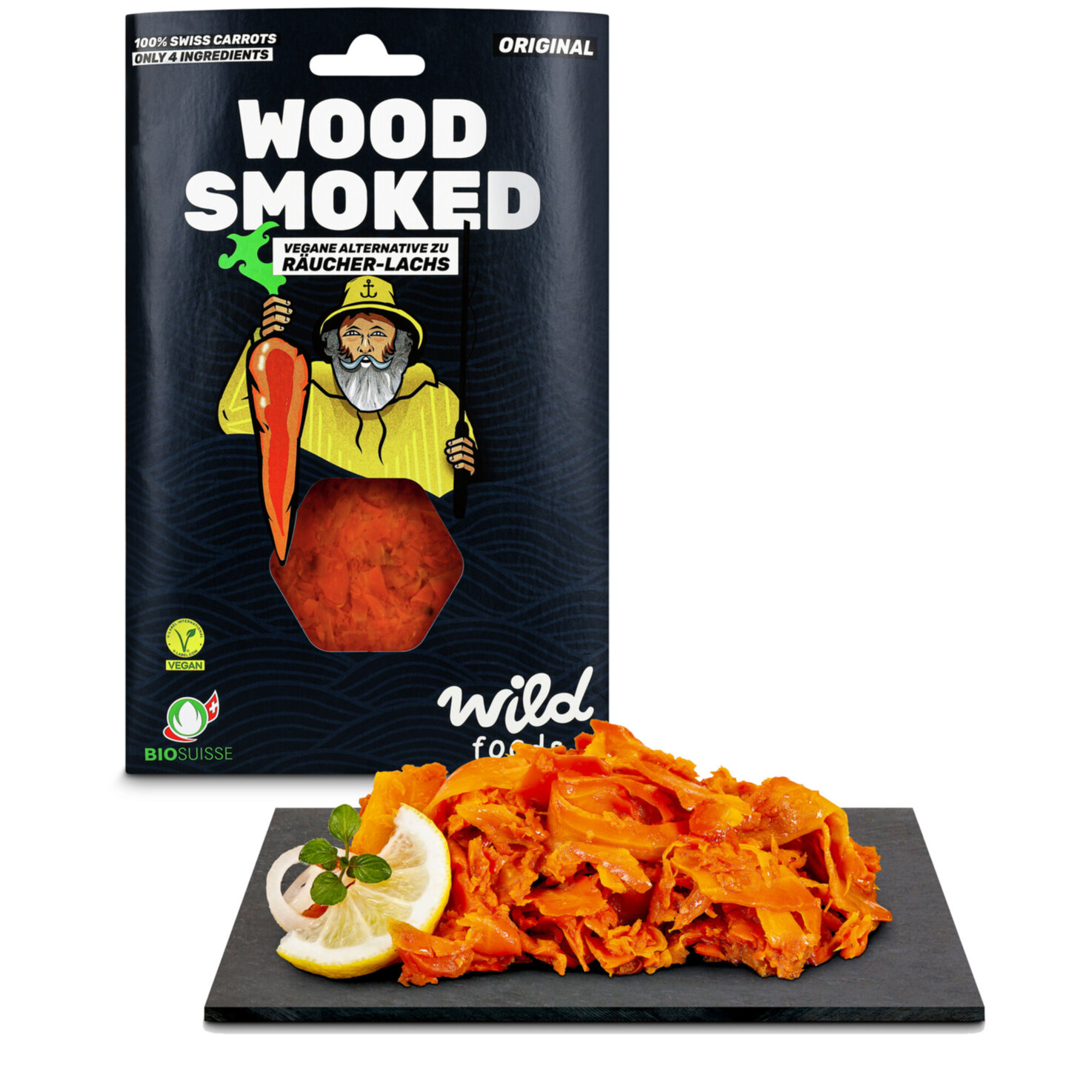 Wild Foods Wood Smoked vegane Alternative zu Lachs -
