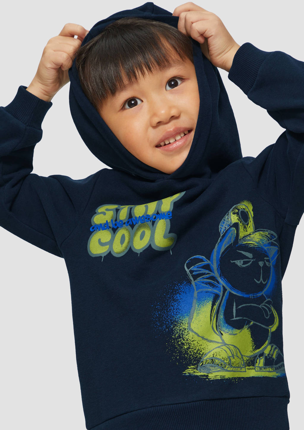 s.Oliver hoodie blauw
