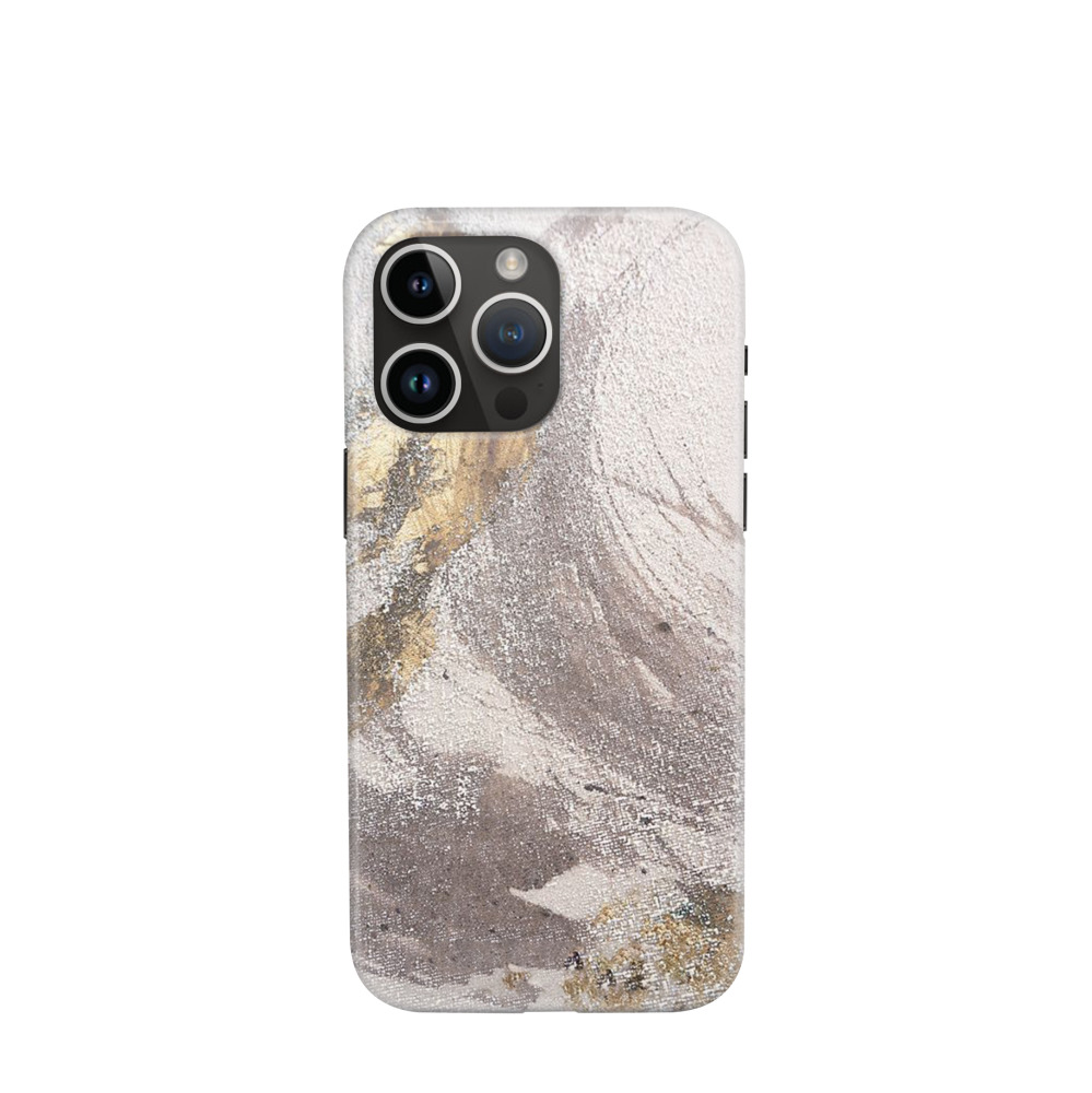 iPhone 14 Pro Max Hybrid (Kunststoff / Gummi) Hülle Natürlicher Glanz - Gold