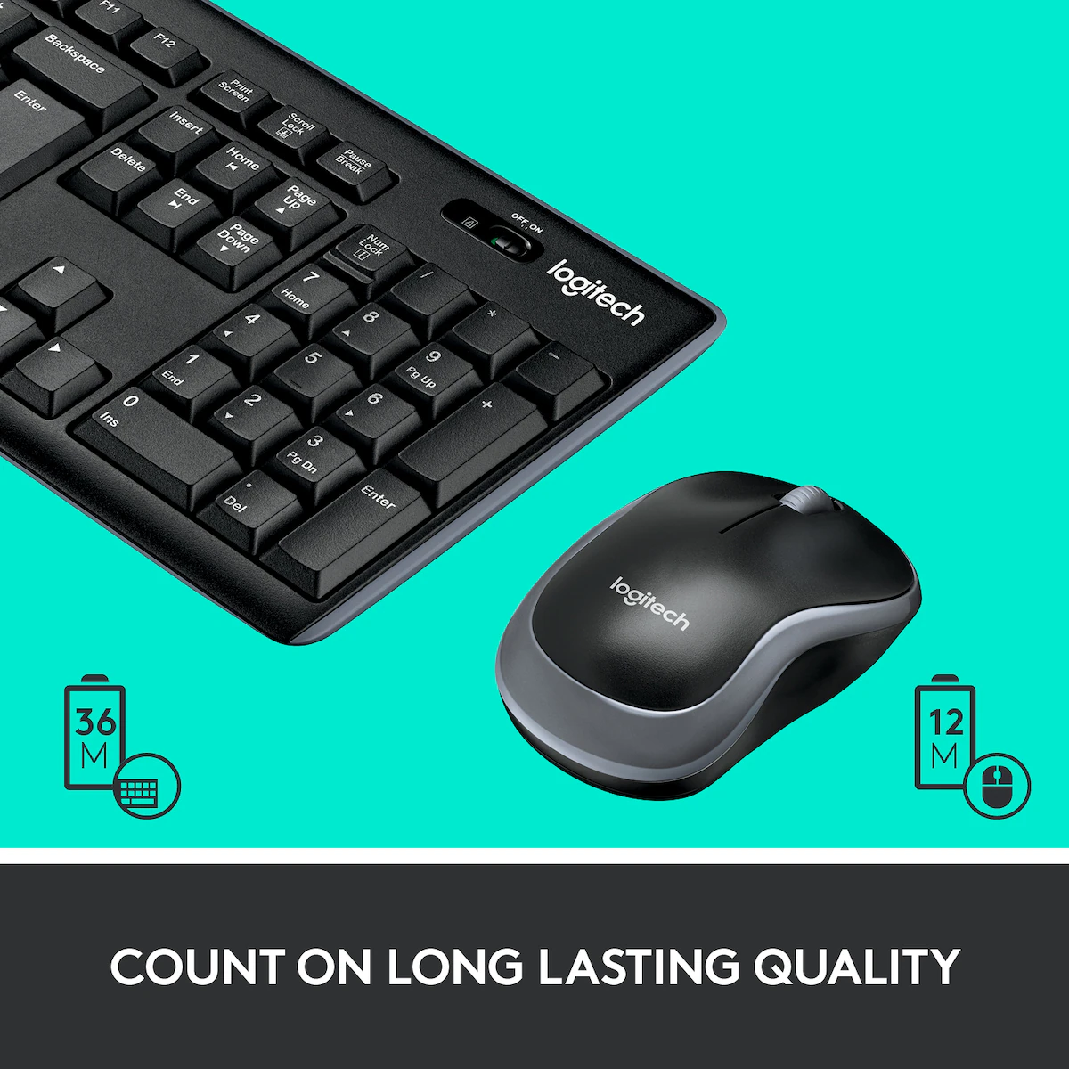 Logitech MK270 trådløs mus og tastatur