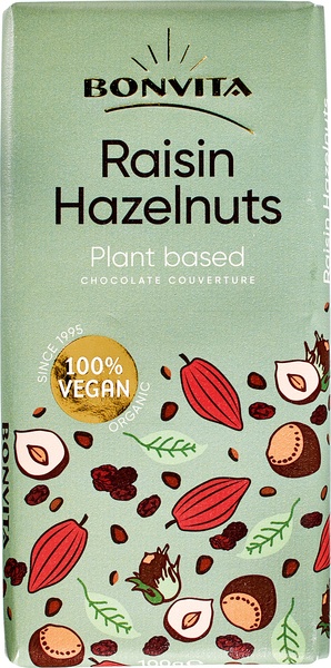 Bonvita Chocolate-Bar Raisin & Hazelnuts (100 gr)