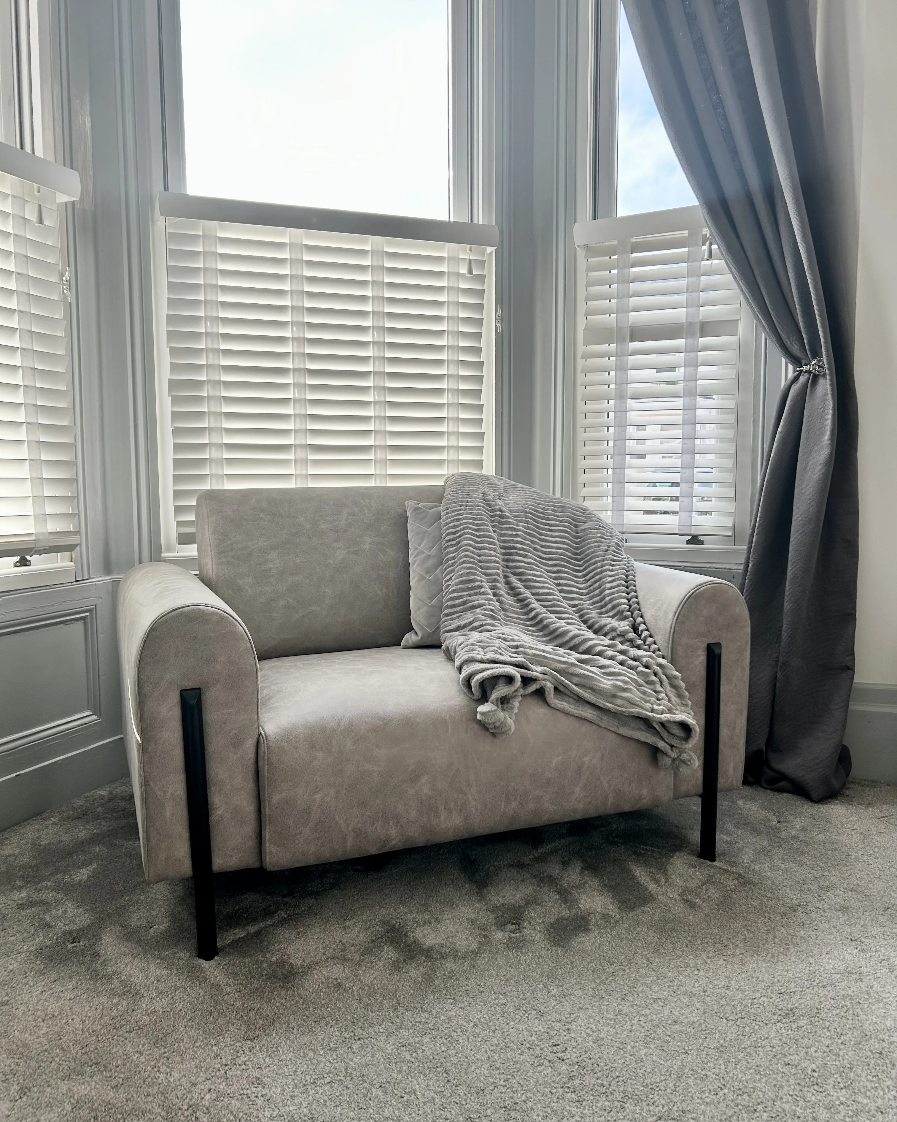 Fauteuil ASKIM Stof Lichtgrijs