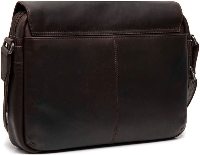 Leren Messenger Bag - Bruin - Wax Pull Up Leer - Voor 13 Inch Laptop