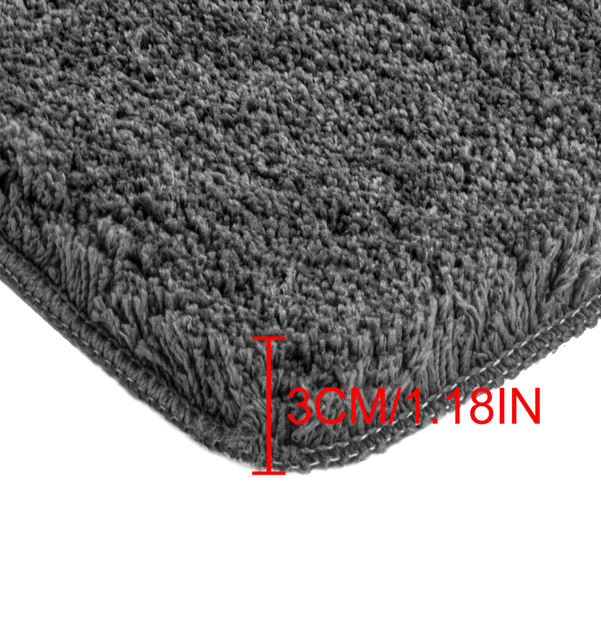 GOODproduct Badematte »Sanremo, Badvorleger, Badezimmer Teppich, sehr weich« Höhe 30 mm rutschhemmend beschichtet fussbodenheizungsgeeignet | schnell trocknend Badteppich, unifarben, rechteckig, rund & als 3-tlg. Set erhältlich