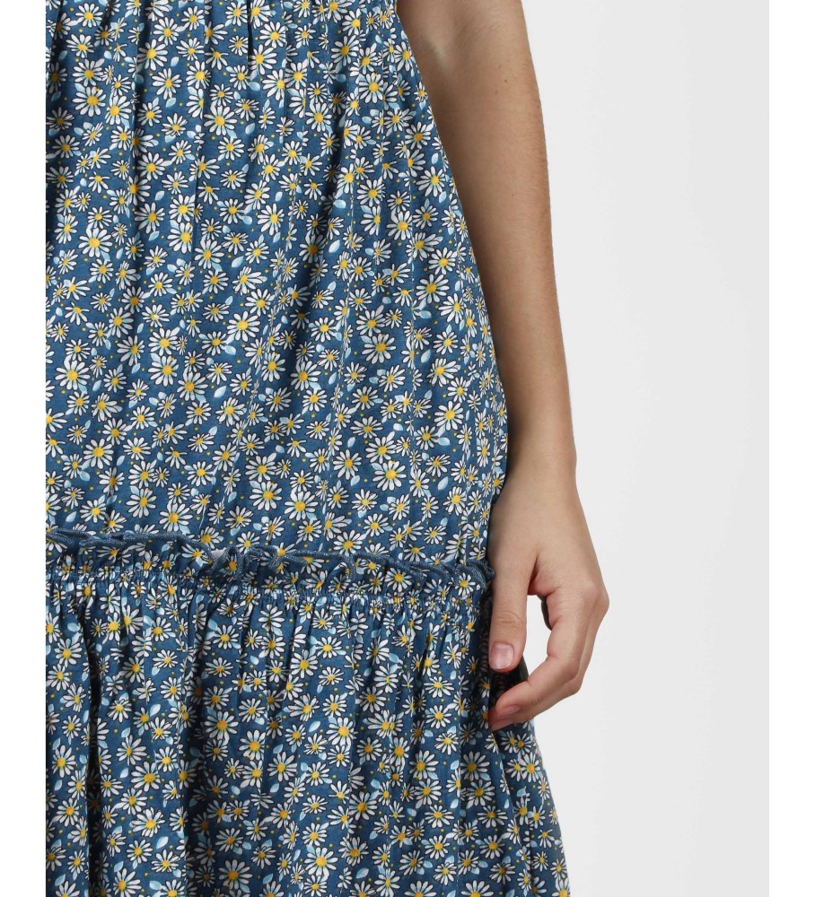 Vestido azul margarida Admas