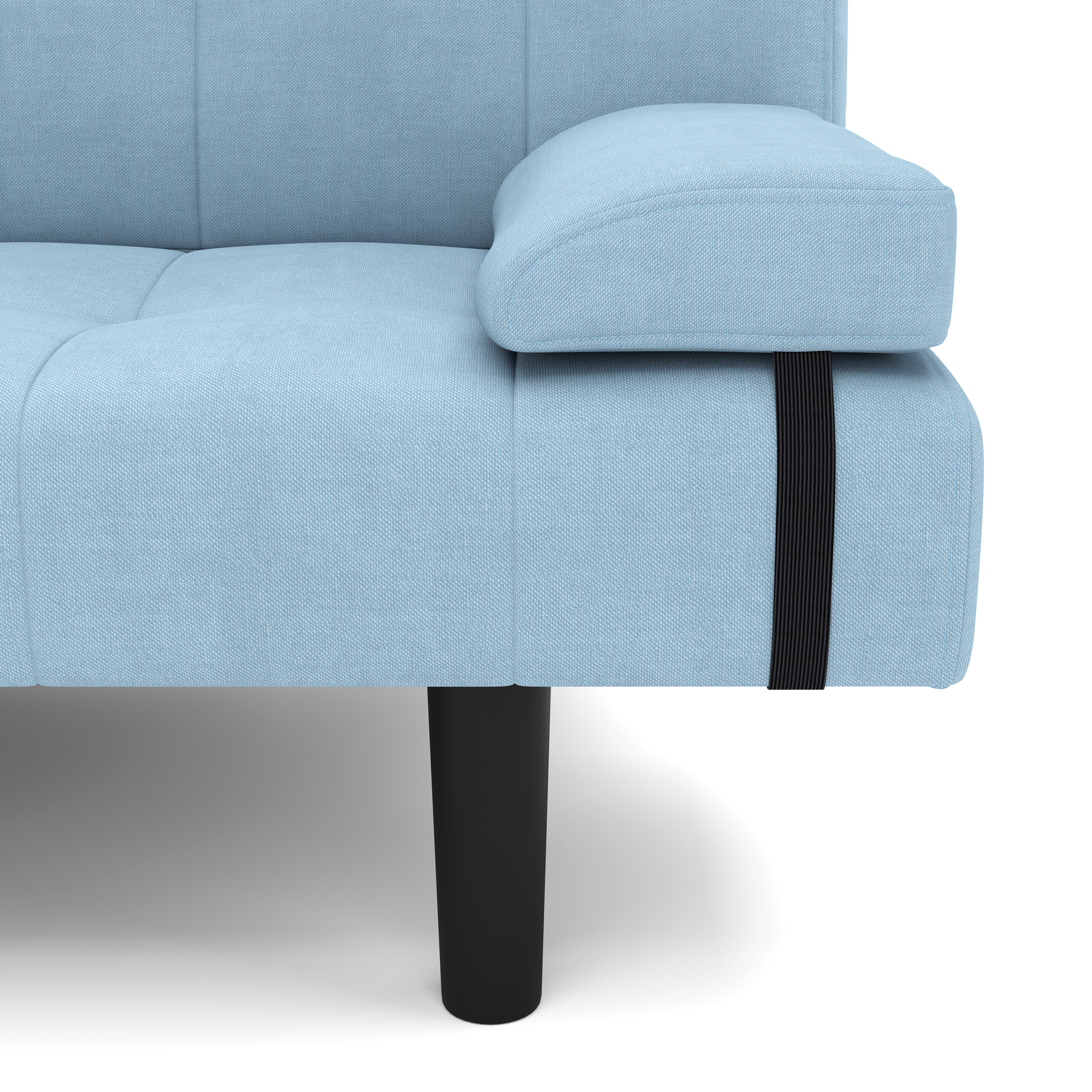 Schlafsofa Leinen LINUS multifunktional hellblau
