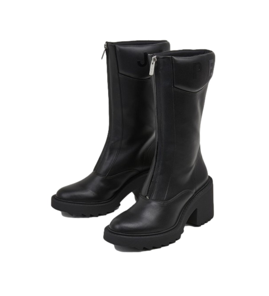 Botas pretas de cano curto Pepe Jeans Boss Zip