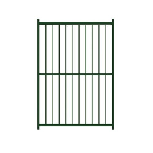 Painel laqueado verde com grades para canil