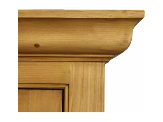 Buffet vaisselier 3 portes vitrées Bois Marron - Natural Interior's