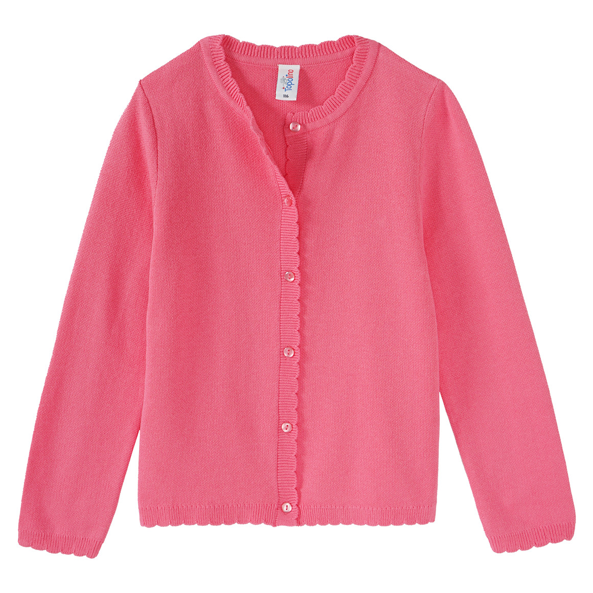 Topolino Mädchen Cardigan mit Knopfleiste pink