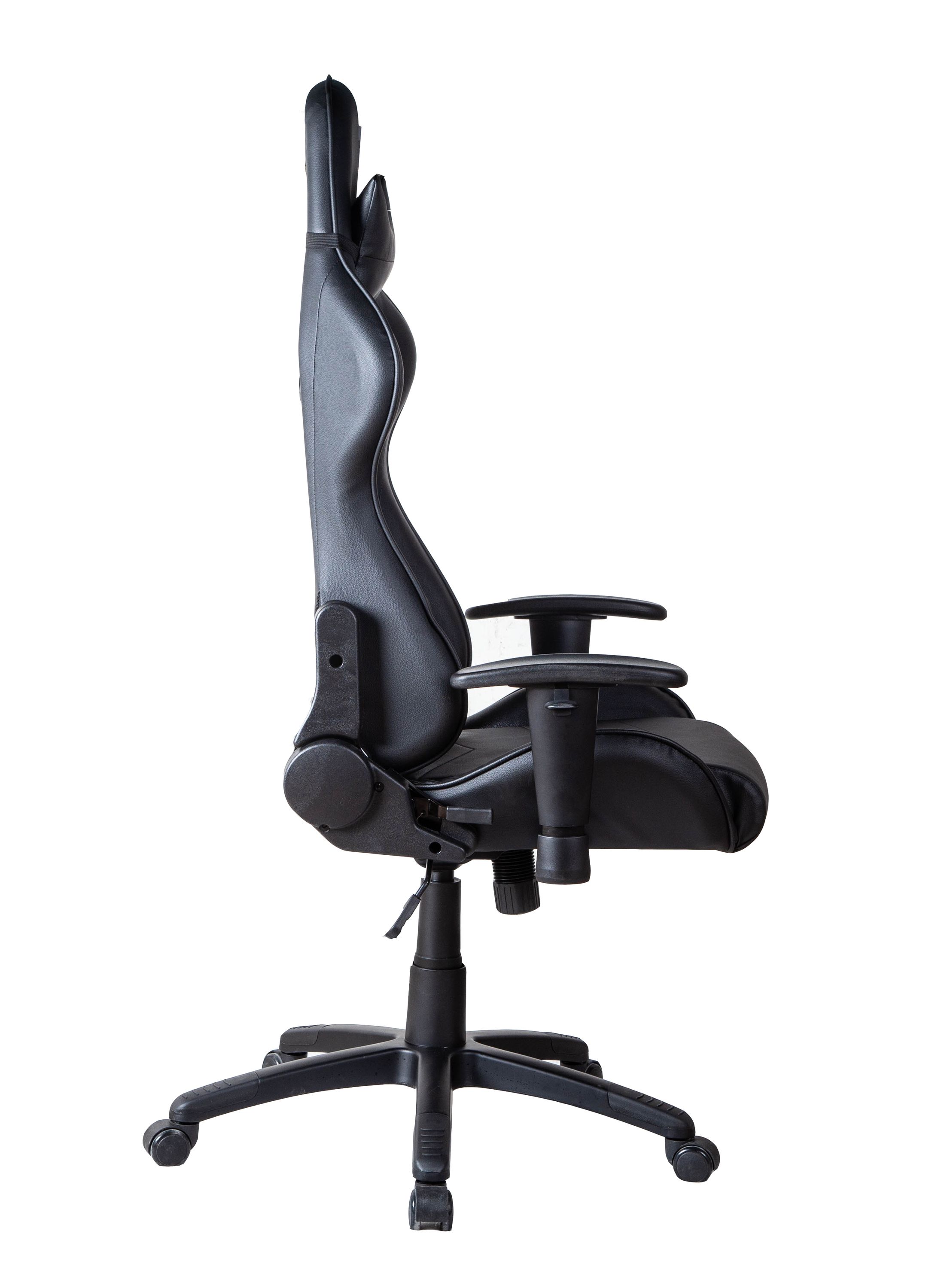 Gamingstuhl Bürostuhl Leder LIMITLESS schwarz