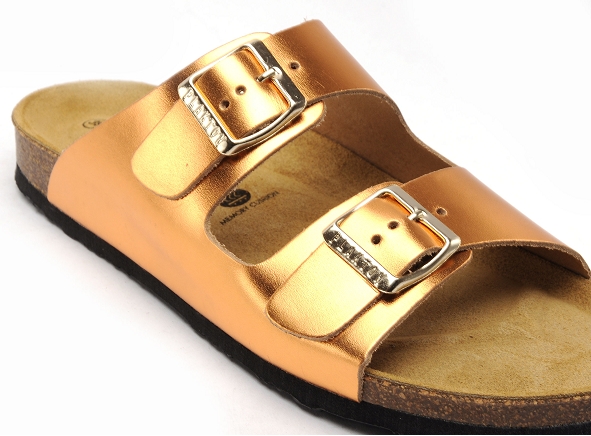 Plakton mules et sabots plats femme beta 180010 orange