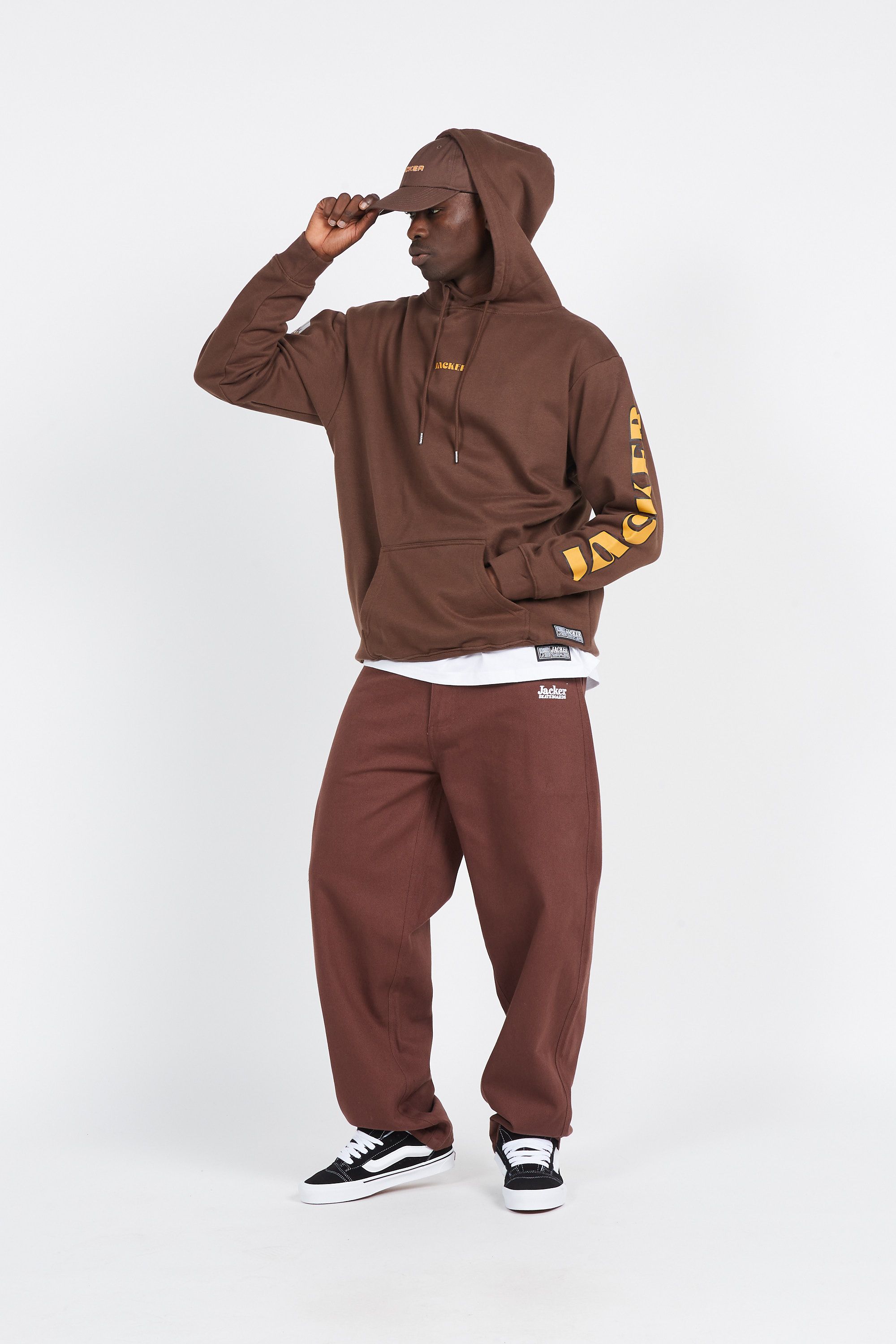 JACKER Hoodie Lazy Marron