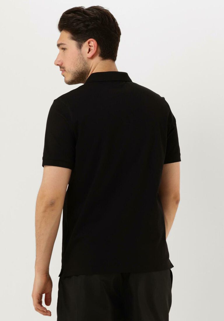 CALVIN KLEIN zwarte calvin klein polo stretch pique slim button polo