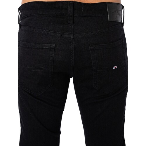 Tommy Jeans - Vaqueros Slim Scanton Negro