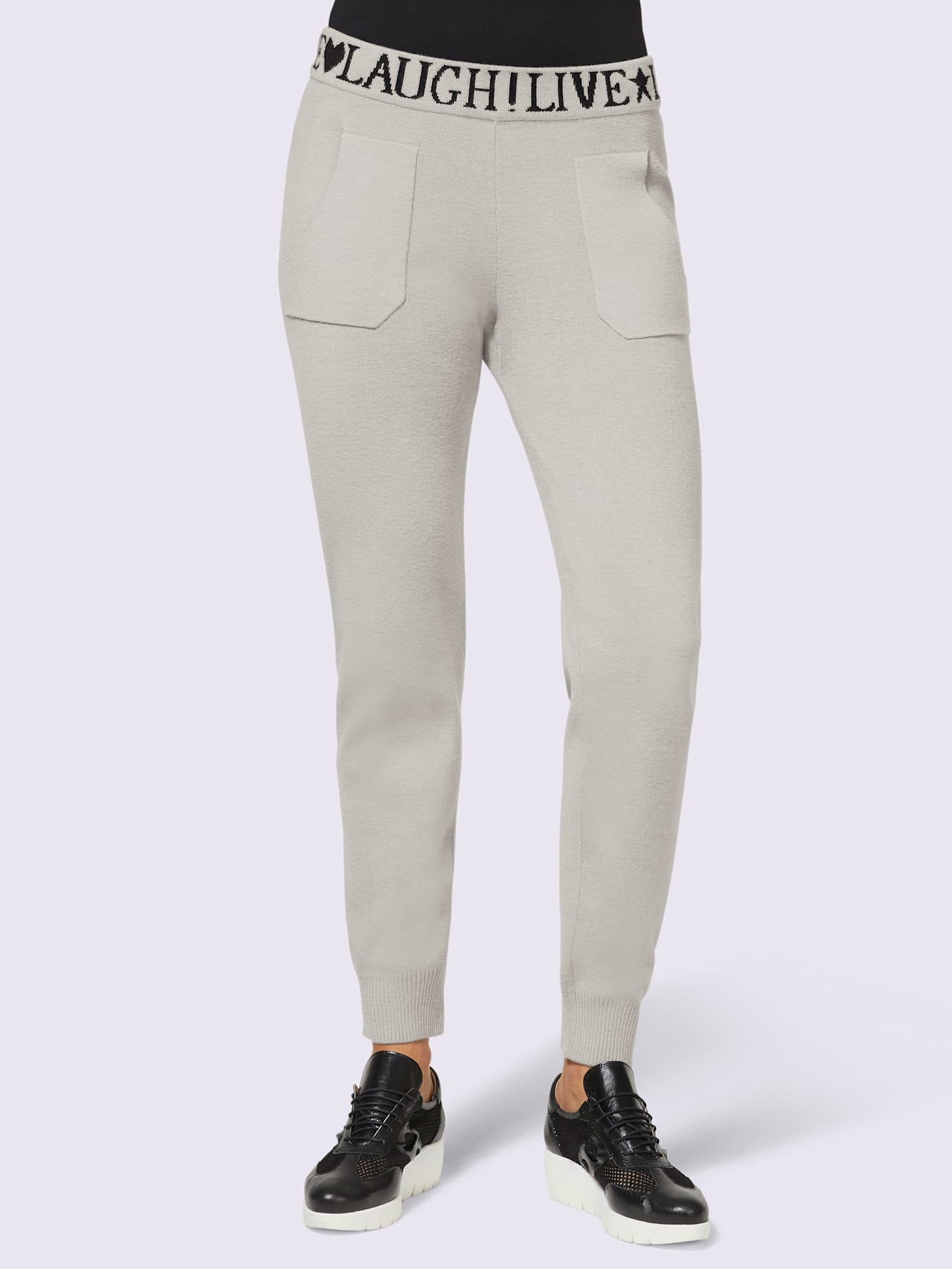 Pantalon de jogging tricot fin et doux