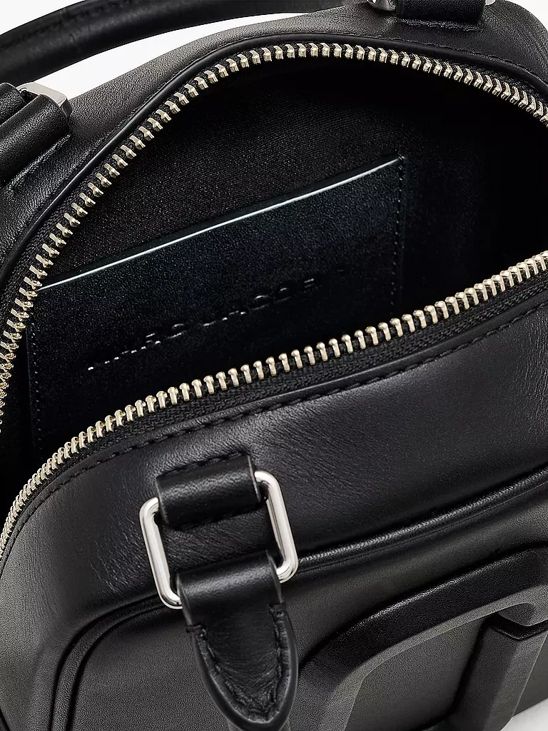 MARC JACOBS Ledertasche - Mini Bag THE CUBE  schwarz
