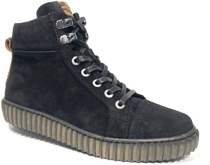 Piedro - 1127607470 - Veterboots - Zwart - Leer