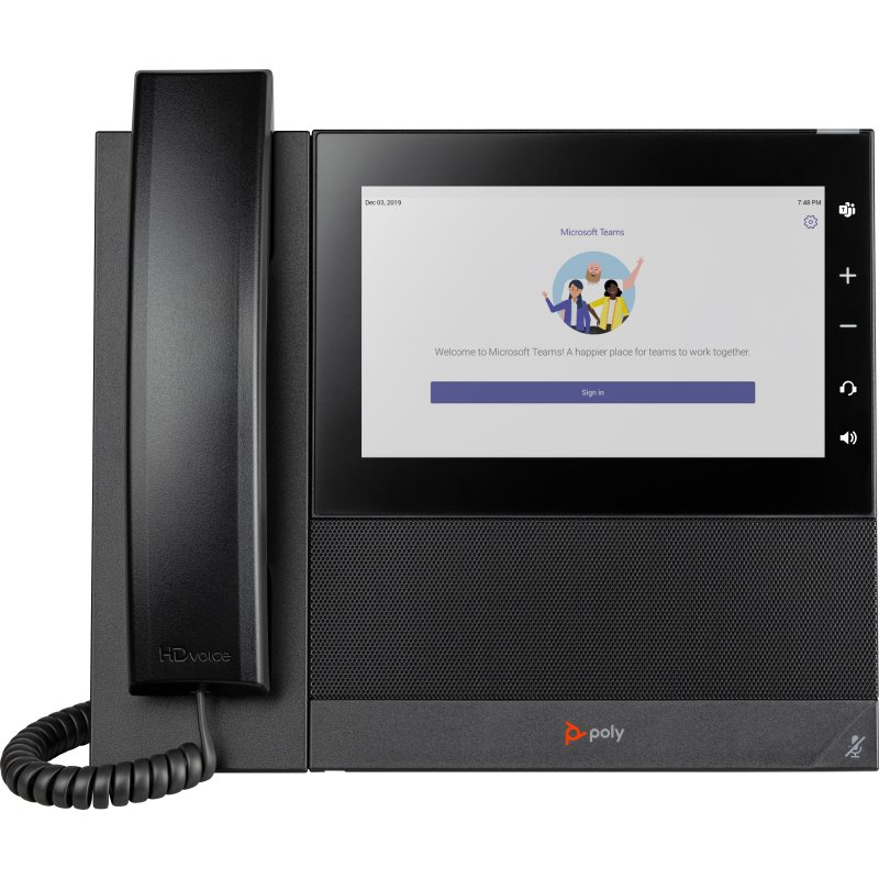 HP Poly Téléphone multimédia professionnel Poly CCX 600 pour Microsoft Teams et compatible PoE
