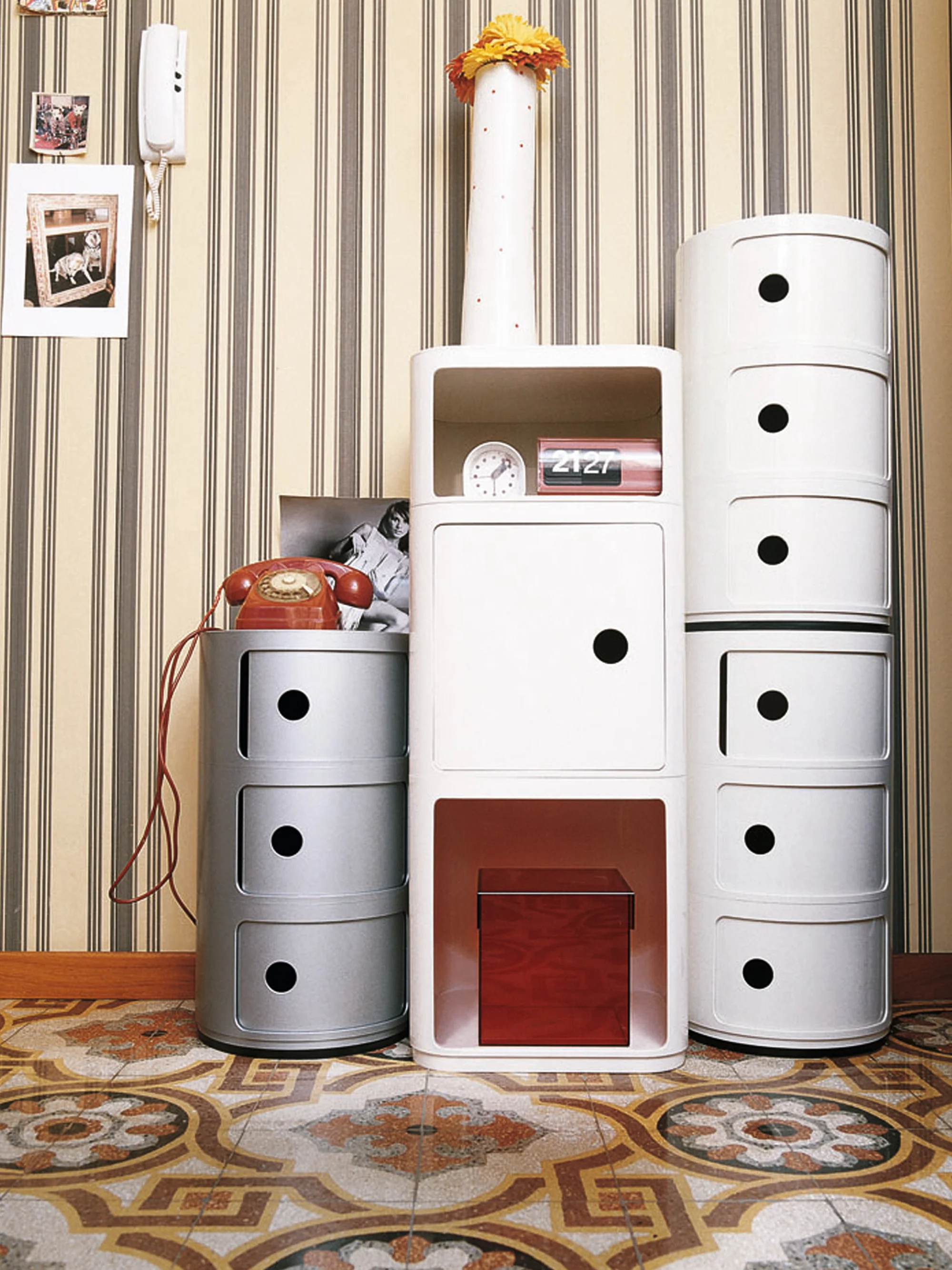 Design container Componibili Big, 3 modules, H 70 cm