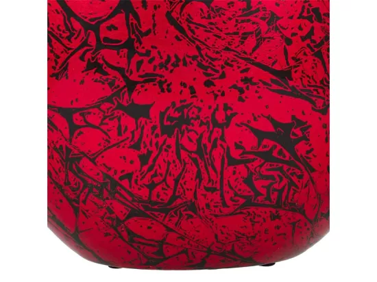 Vase en céramique rouge 35x18,5x37,5h