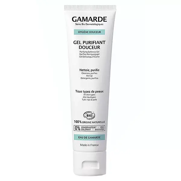 Gel de Limpeza Facial Orgânico Suave Gamarde 100ml