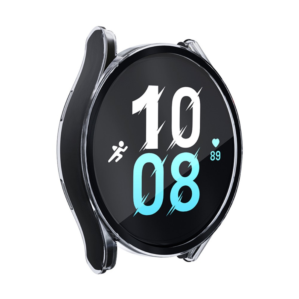 Samsung Galaxy Watch 5 / 4 (44 mm) Hardcase Bumper   Display Schutzglas - Transparent