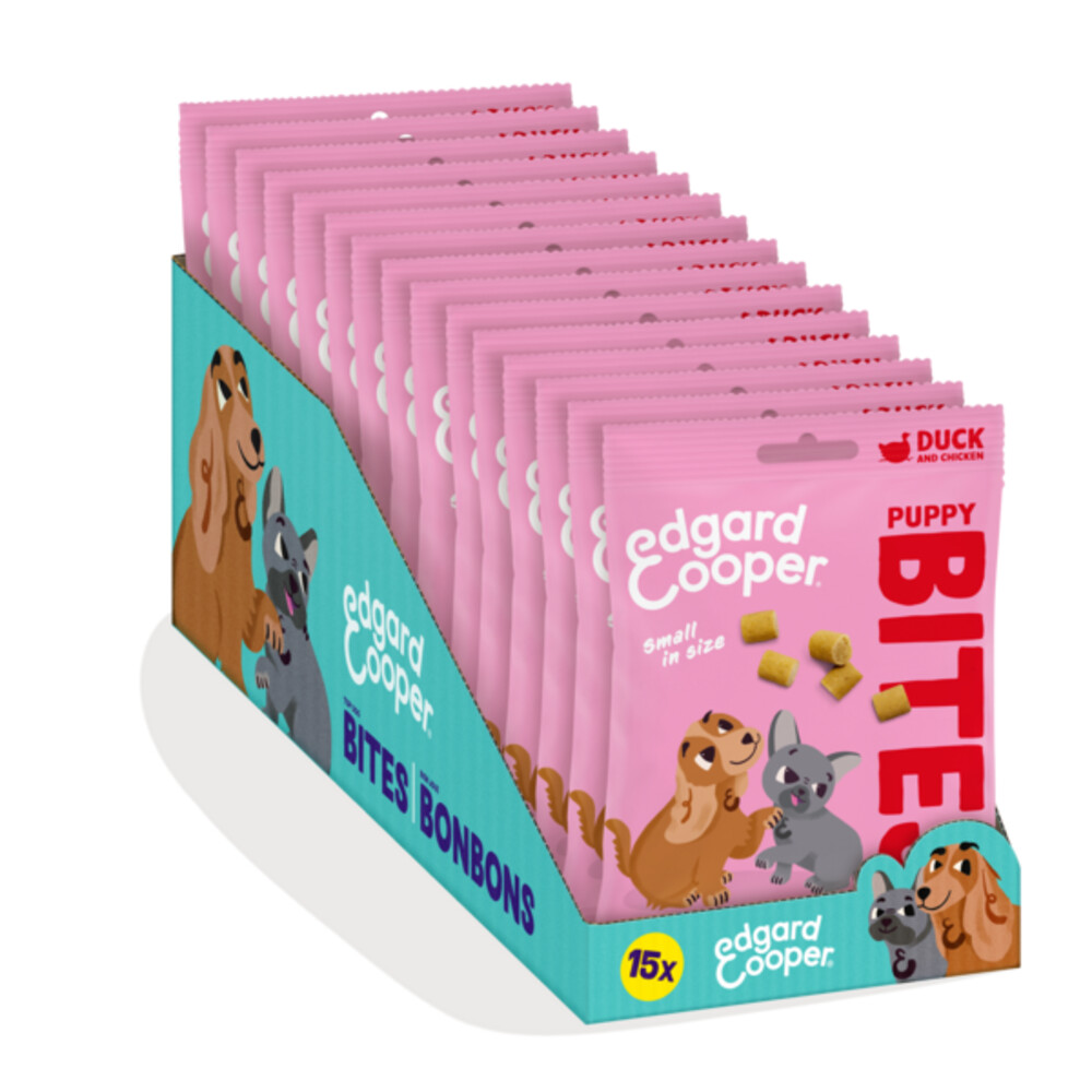 Edgard & Cooper Puppy Bite S Eend & Kip50 gr