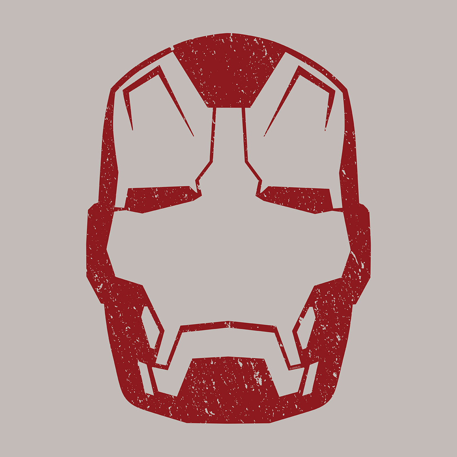 Wandbild IRON MAN HELMET - rot - 50x70 cm