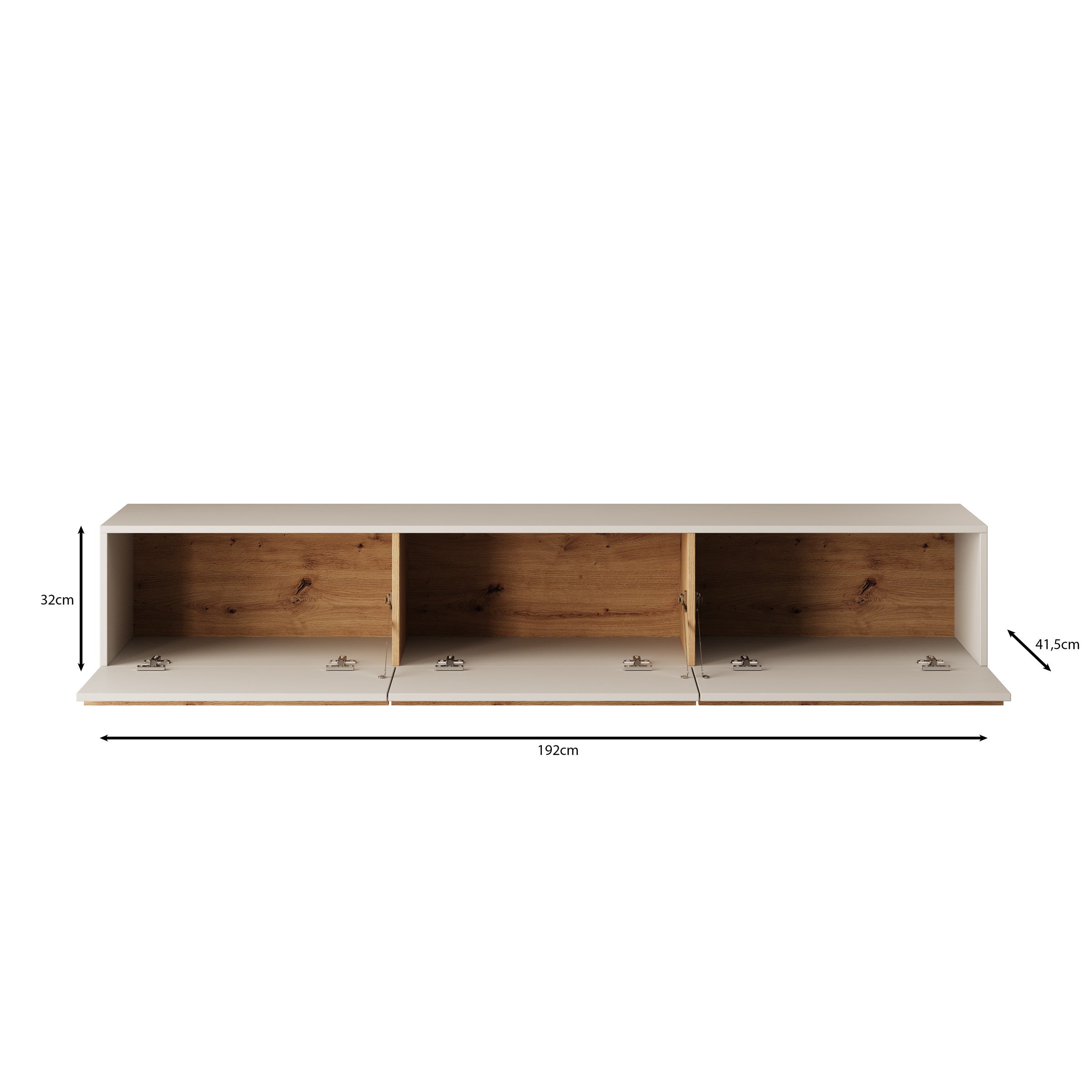Meubella - TV-Meubel Arda - Beige - 192 cm