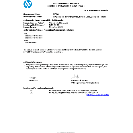 HP 305XL High Yield Black Original Ink printerblæk