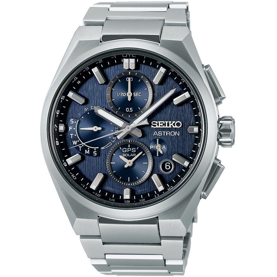 Seiko Astron 5X GPS Solar Dual Time Chronograph 42mm