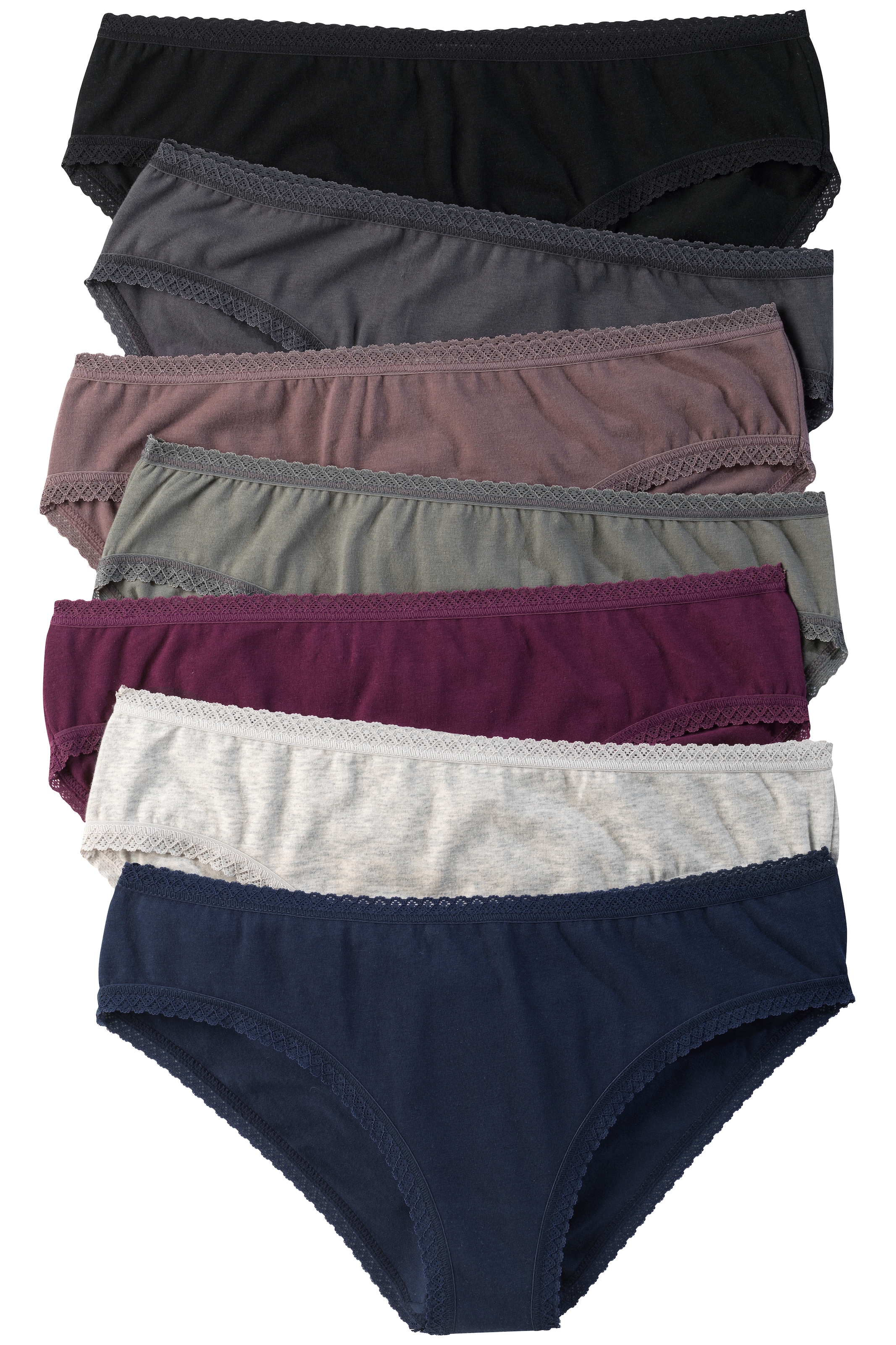 Vivance Jazz-Pants Slips , aus weicher Baumwollqualität mit feiner Spitzeneinfassung