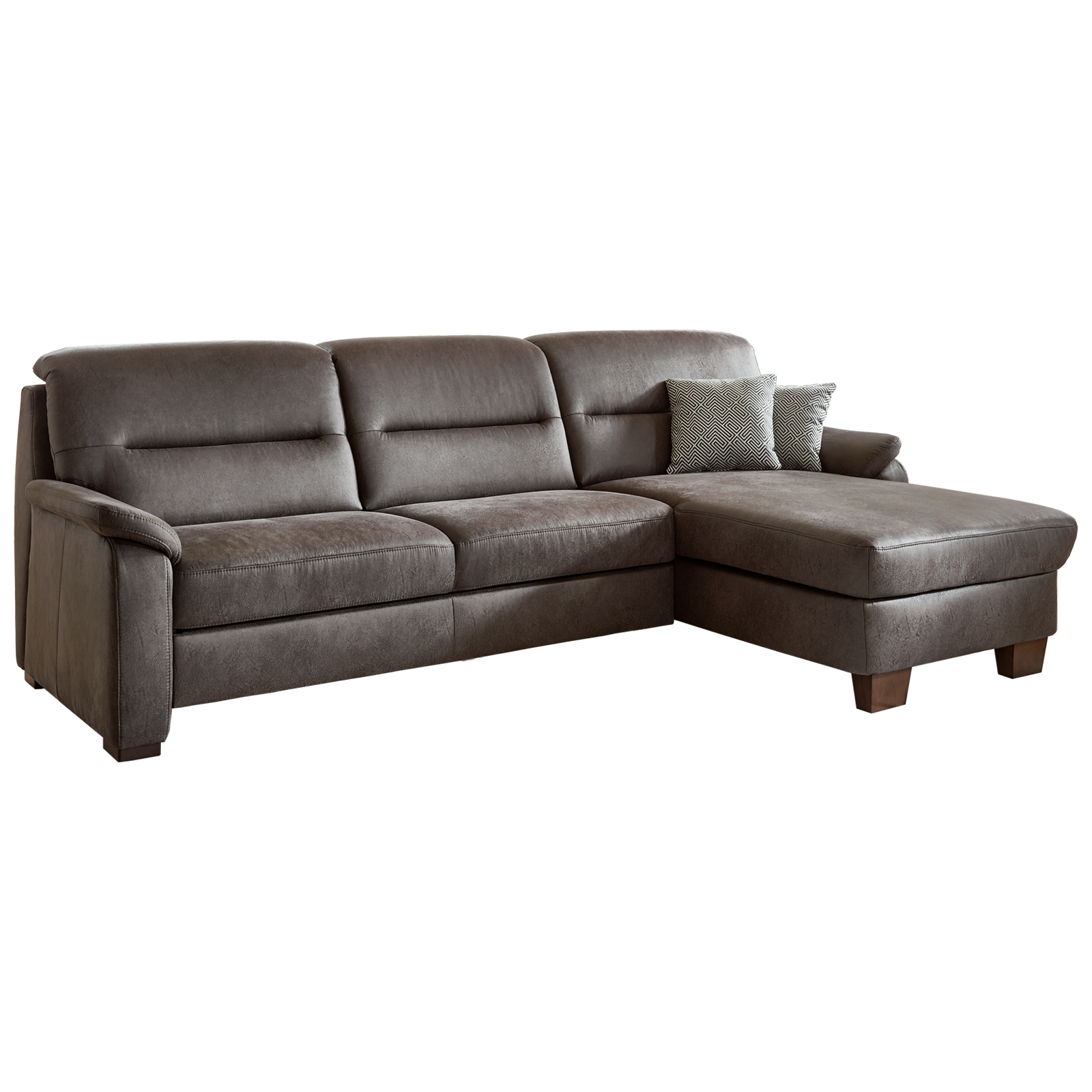 polsterpower Ecksofa - Saddle anthrazit - Basismodell - rechts