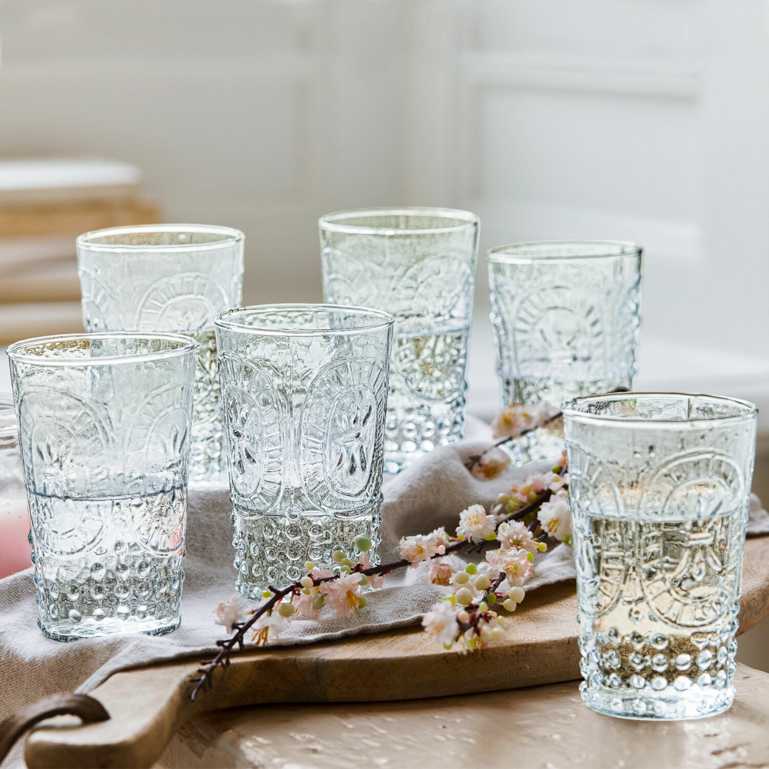 Glas 6er Set Fleury klar