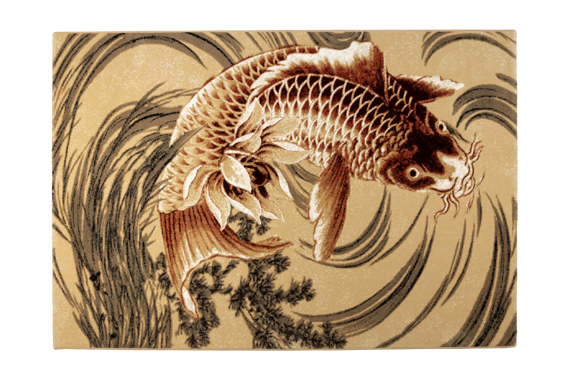 THE LEGEND OF KOI Vloerkleed 160X230 beige/oranje rood