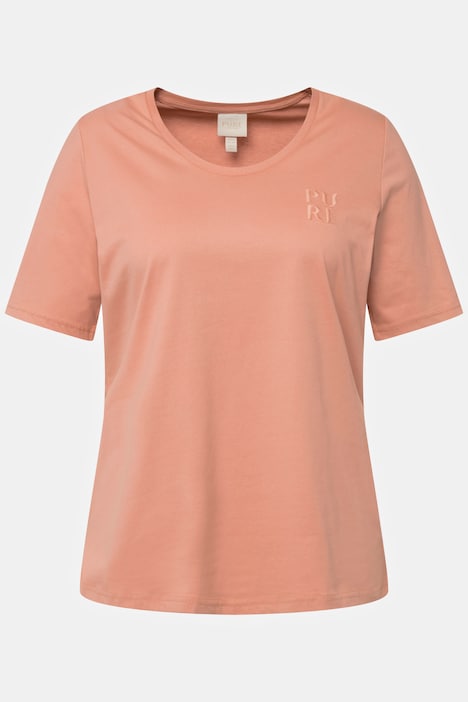 T-Shirt, PURE, V-Ausschnitt, Halbarm, Biobaumwolle