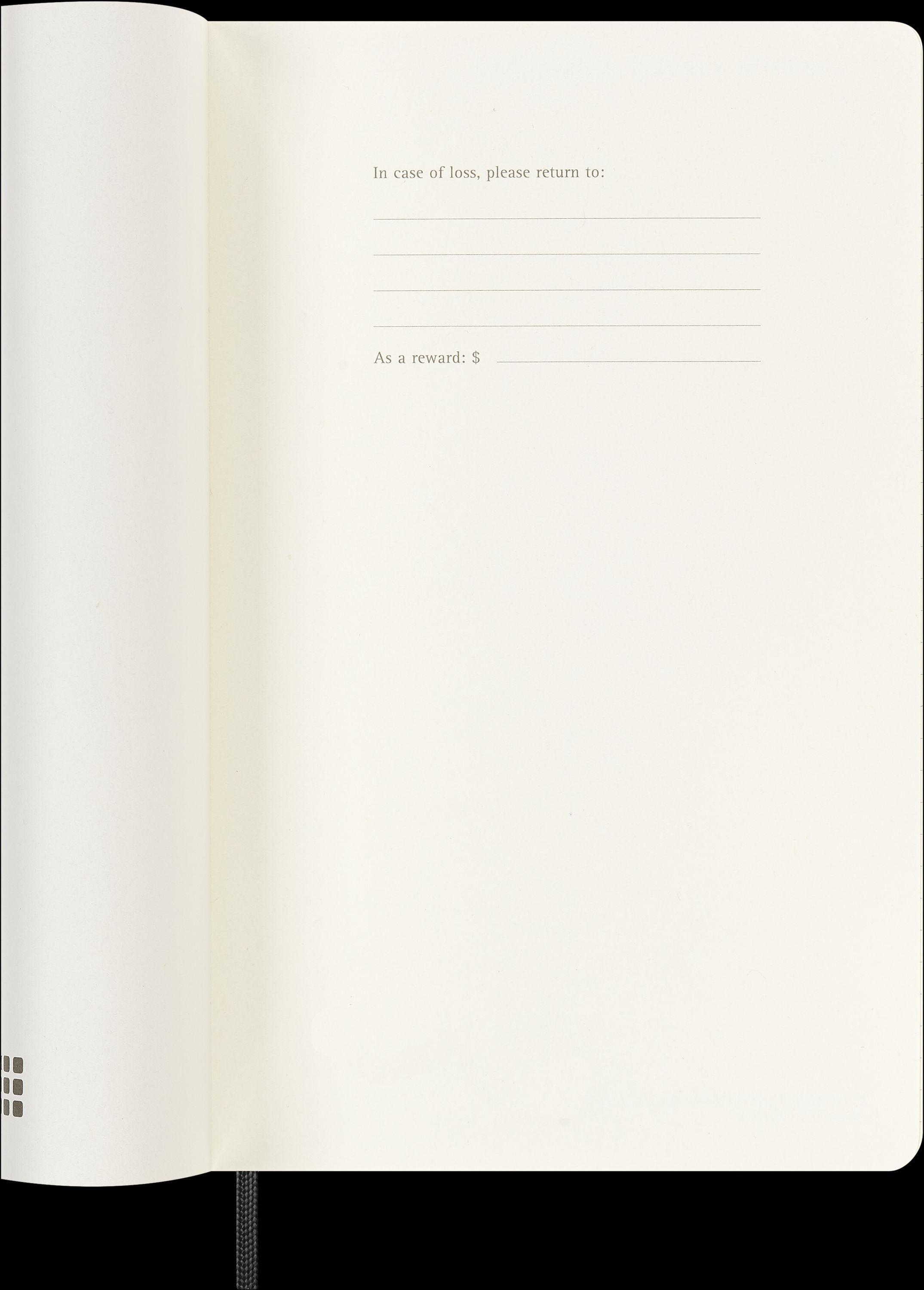Moleskine 12 Monate Tagesnotizkalender 2025, L/A5