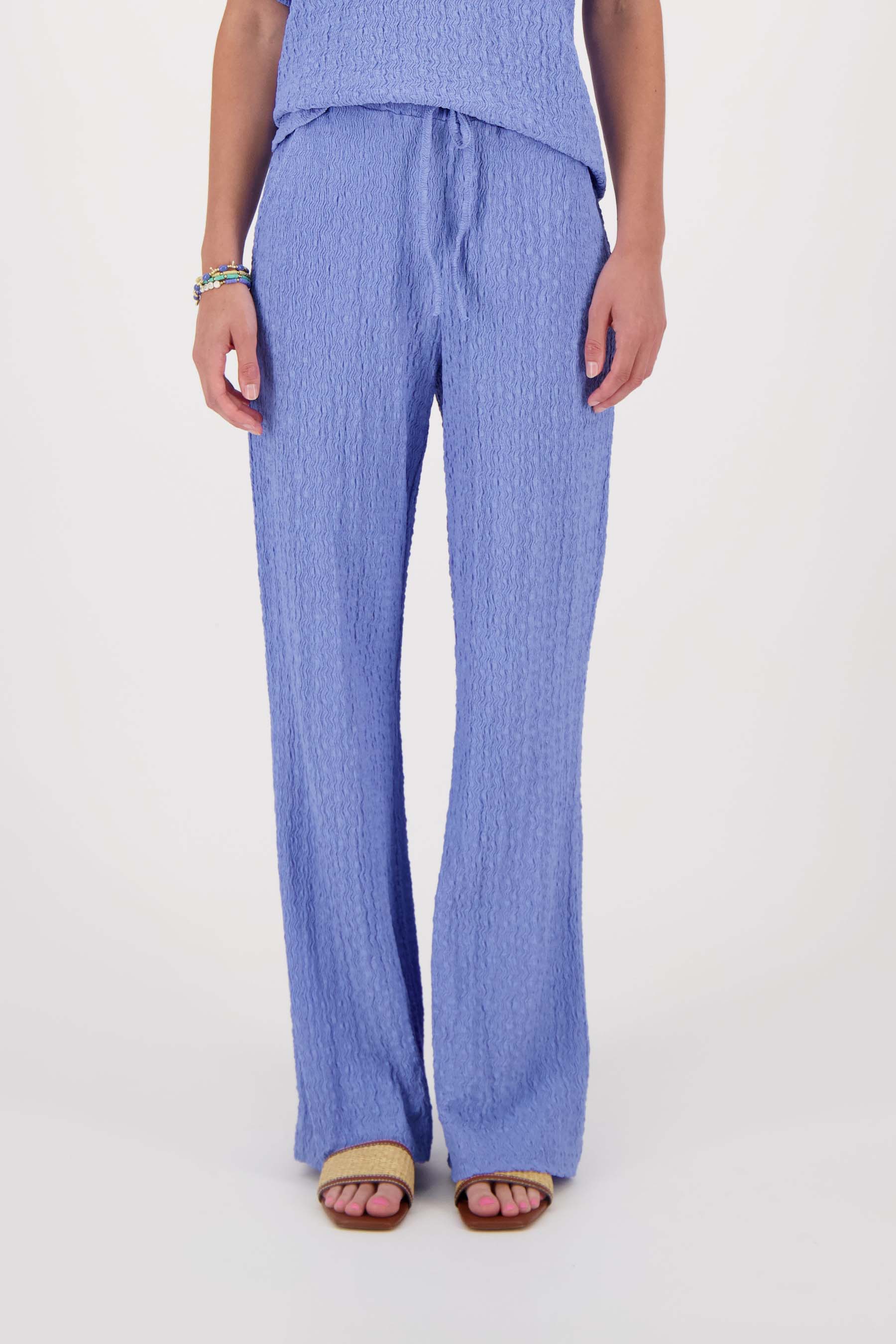 broek van crinkle stof