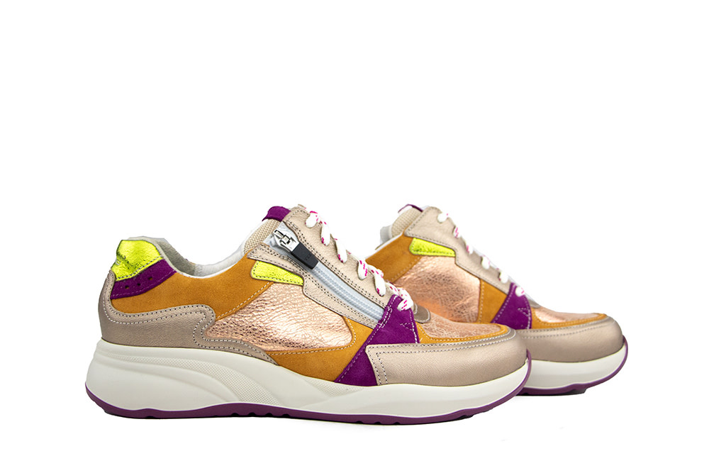 Durea Sneaker Torrone Oranje Rame Violet H