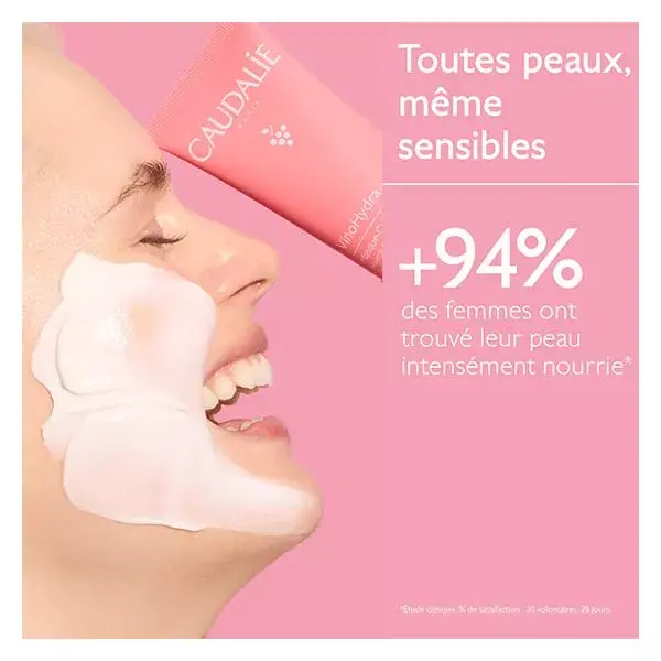 Creme-máscara hidratante Caudalie Vinohydra 75 ml