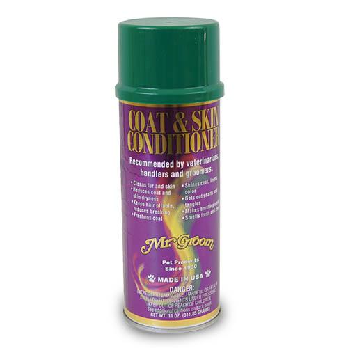 Spray condicionador para pelagem e pele de cães e gatos, proporciona brilho a raças de pelo curto, frasco de 311 ml