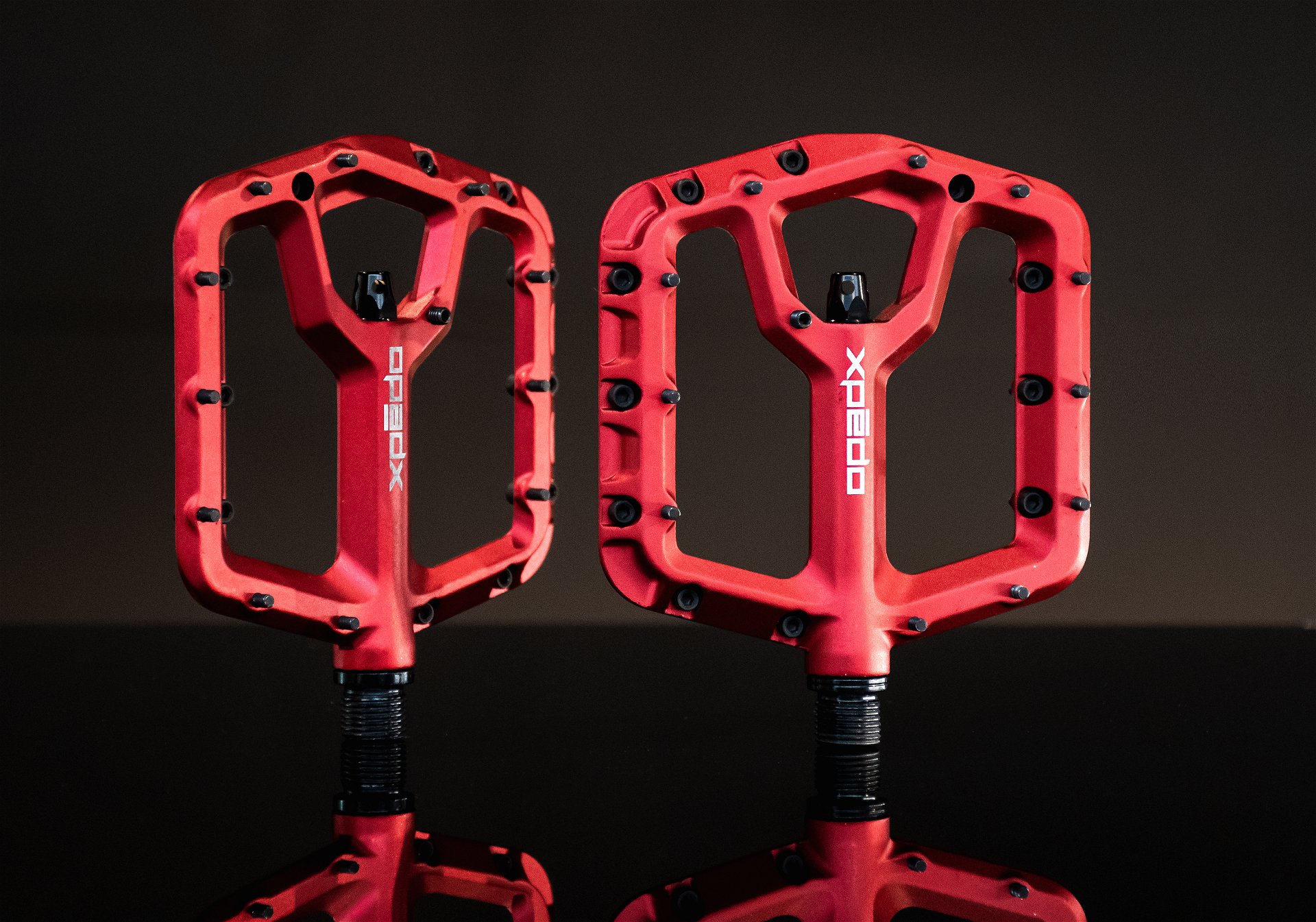 MTB/Plattform Pedal TRIDENT, rot, 9/16