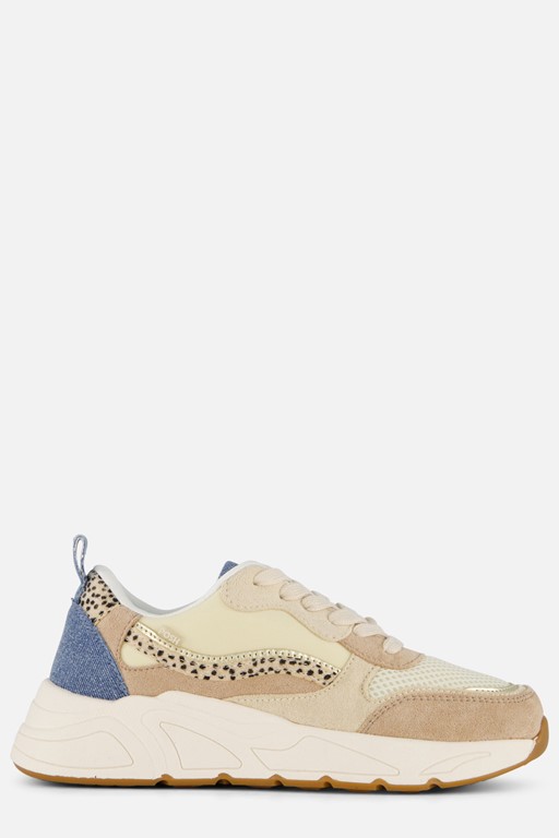 POSH by Poelman Charlie Sneakers beige Textiel