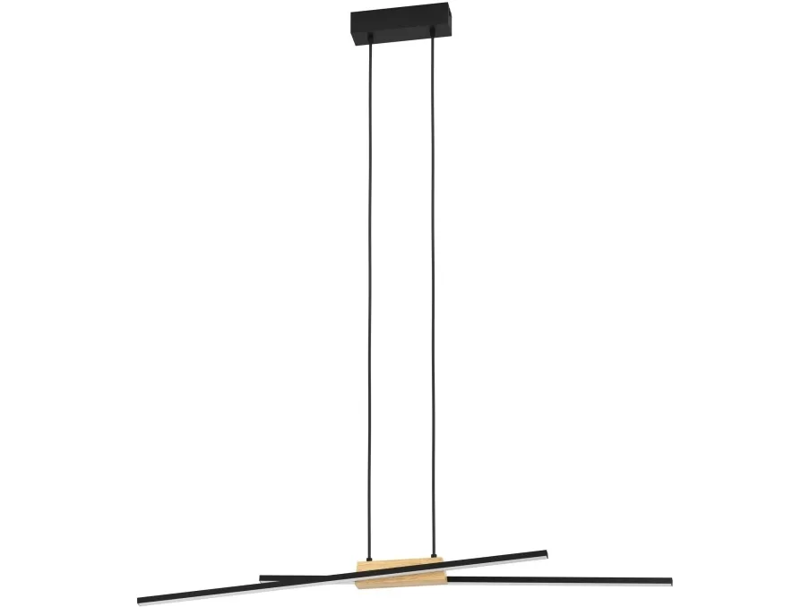 EGLO PANAGRIA LANGBORD 2L SORT/TRÆ FSC