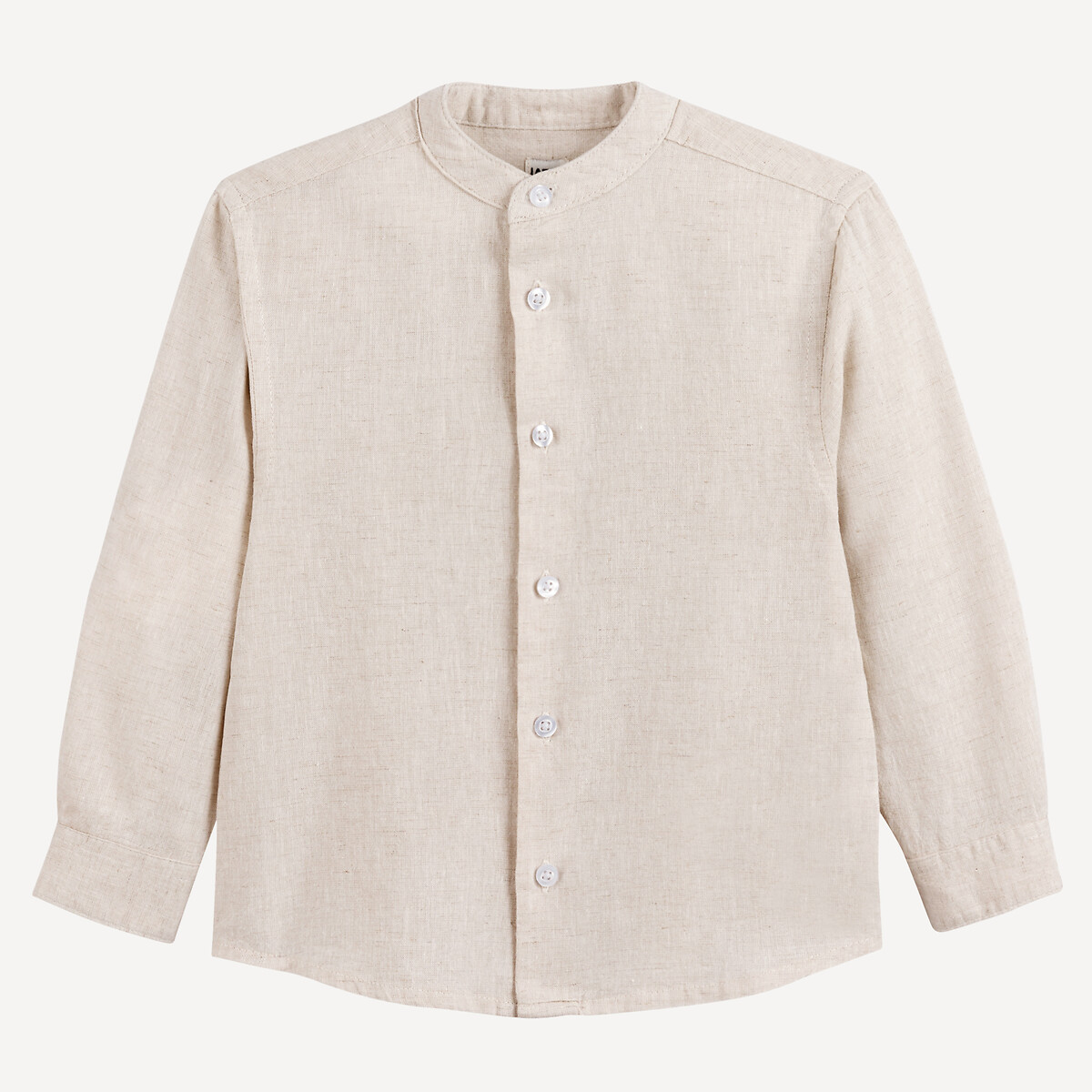 COLEÇÕES LA REDOUTE<br>Camisa com gola Manor, algodão/linho